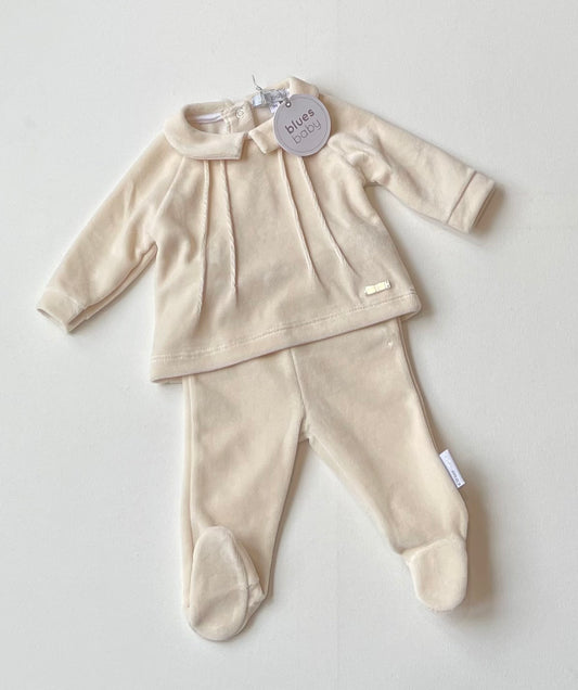 BLUES BABY Caramel velour 
  piece set