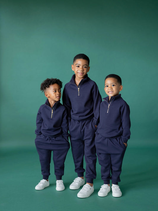 Boys Navy Tracksuit