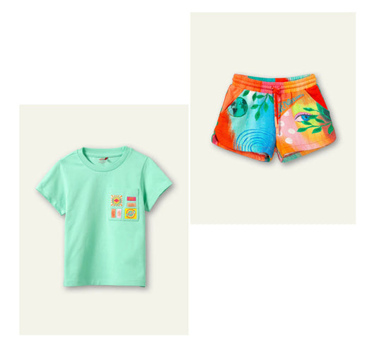 OILILY Phase Earth Story Jersey Shorts Set